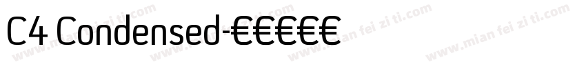 C4 Condensed字体转换